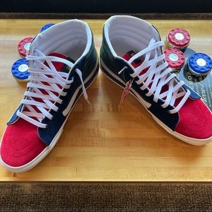 UNISEX Vans Sk8 Hi Color Block Corduroy Sneaker